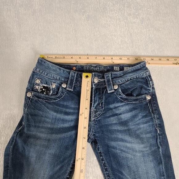 Miss Me JP6215B bootcut women's jeans Size 25 Blingy Y2K Rodeo Country Western - Picture 8 of 11